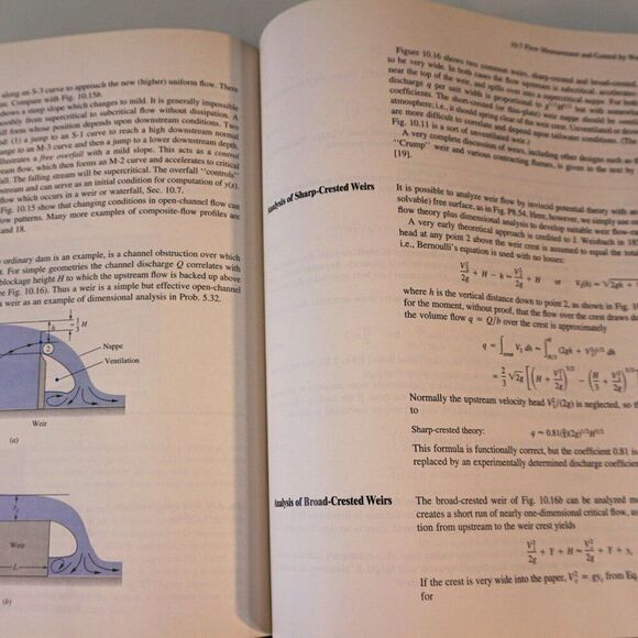 Fluid Mechanics By Frank White 3rd Edition 1994 Hardcover Book With Diskette - Picture 10 of 11